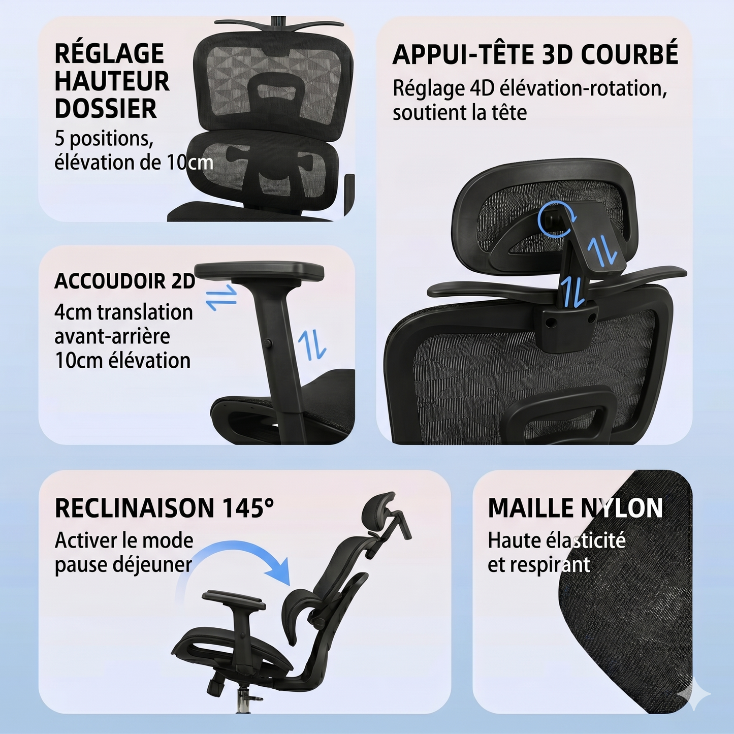 Chaise ergonomique 627A